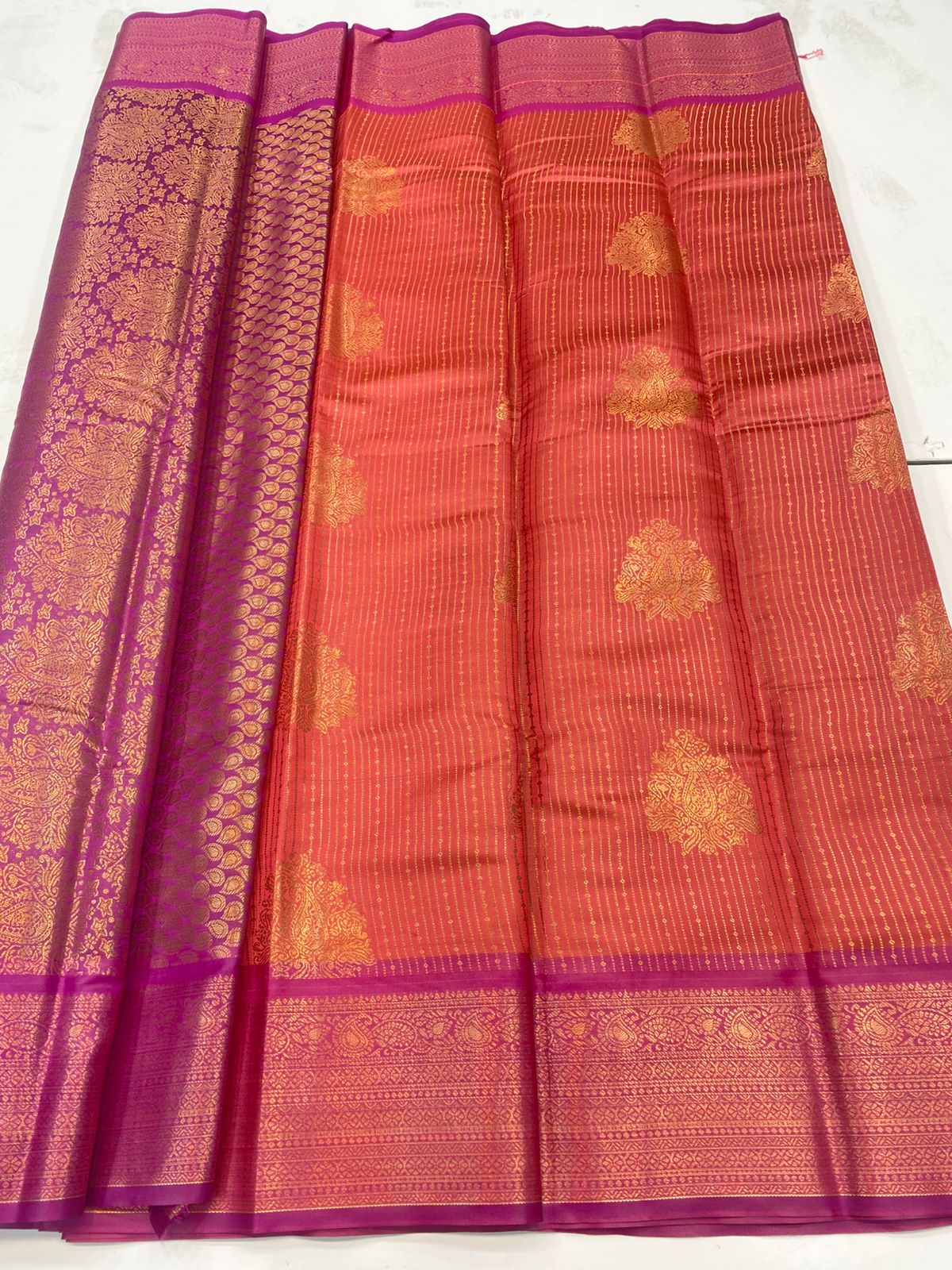 Semi Silk Broket Saree(3194B)