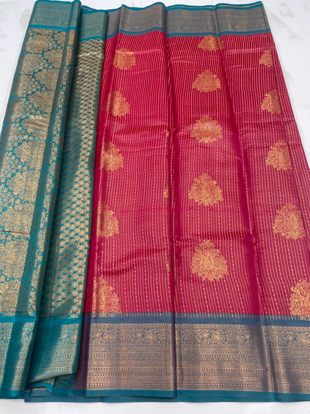 Semi Silk Broket Saree(3194B)
