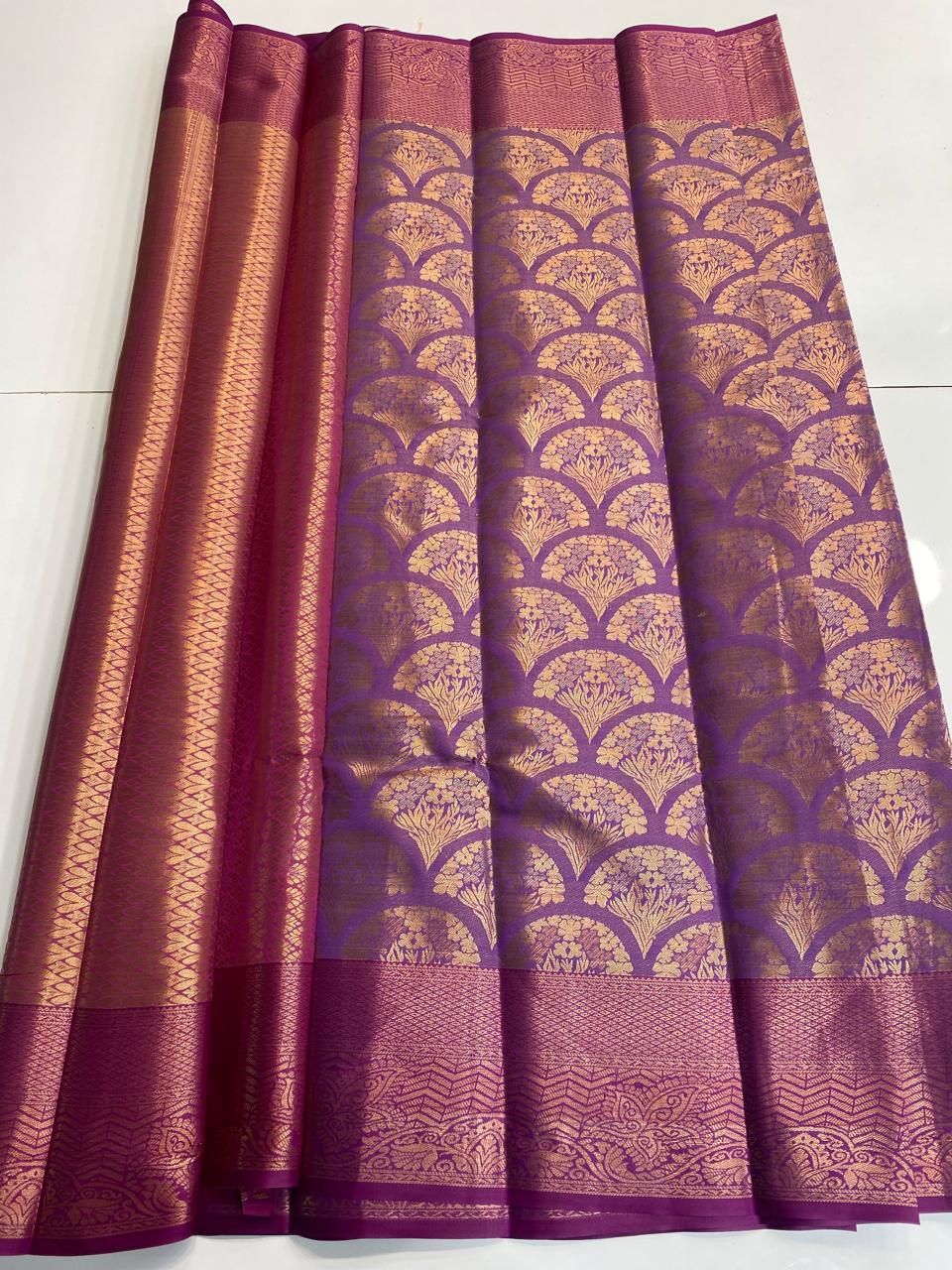 Semi Silk Broket Saree(3194A)