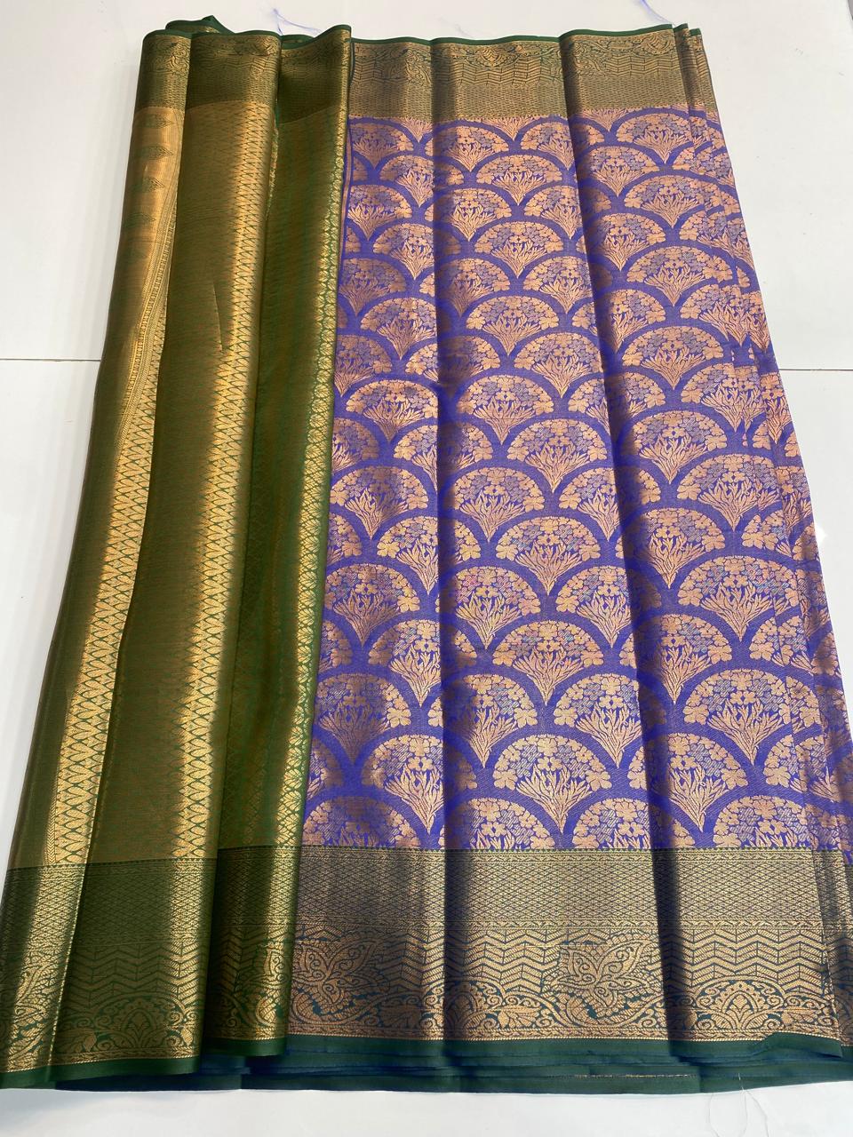 Semi Silk Broket Saree(3194A)