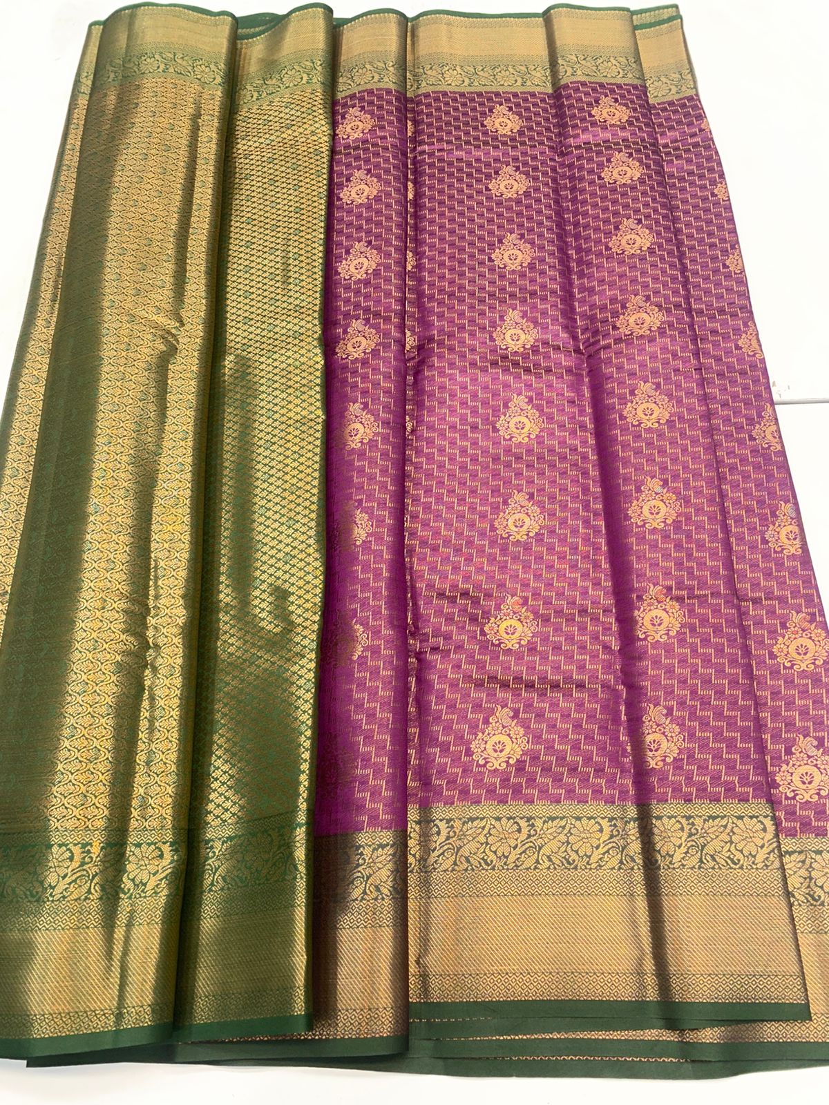 Semi Silk Broket Saree(3194C)