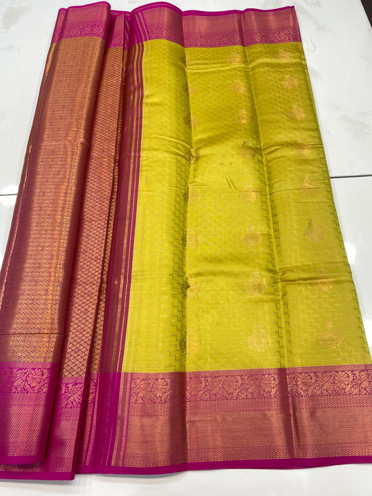 Semi Silk Broket Saree(3194C)