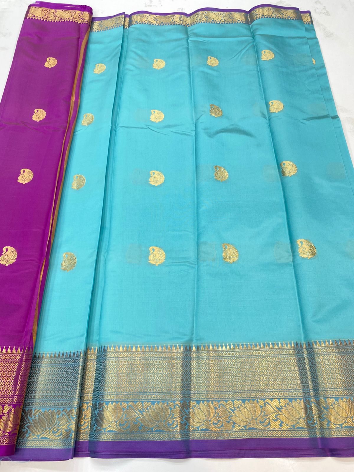 Semi Silk Butta Saree(3190A)