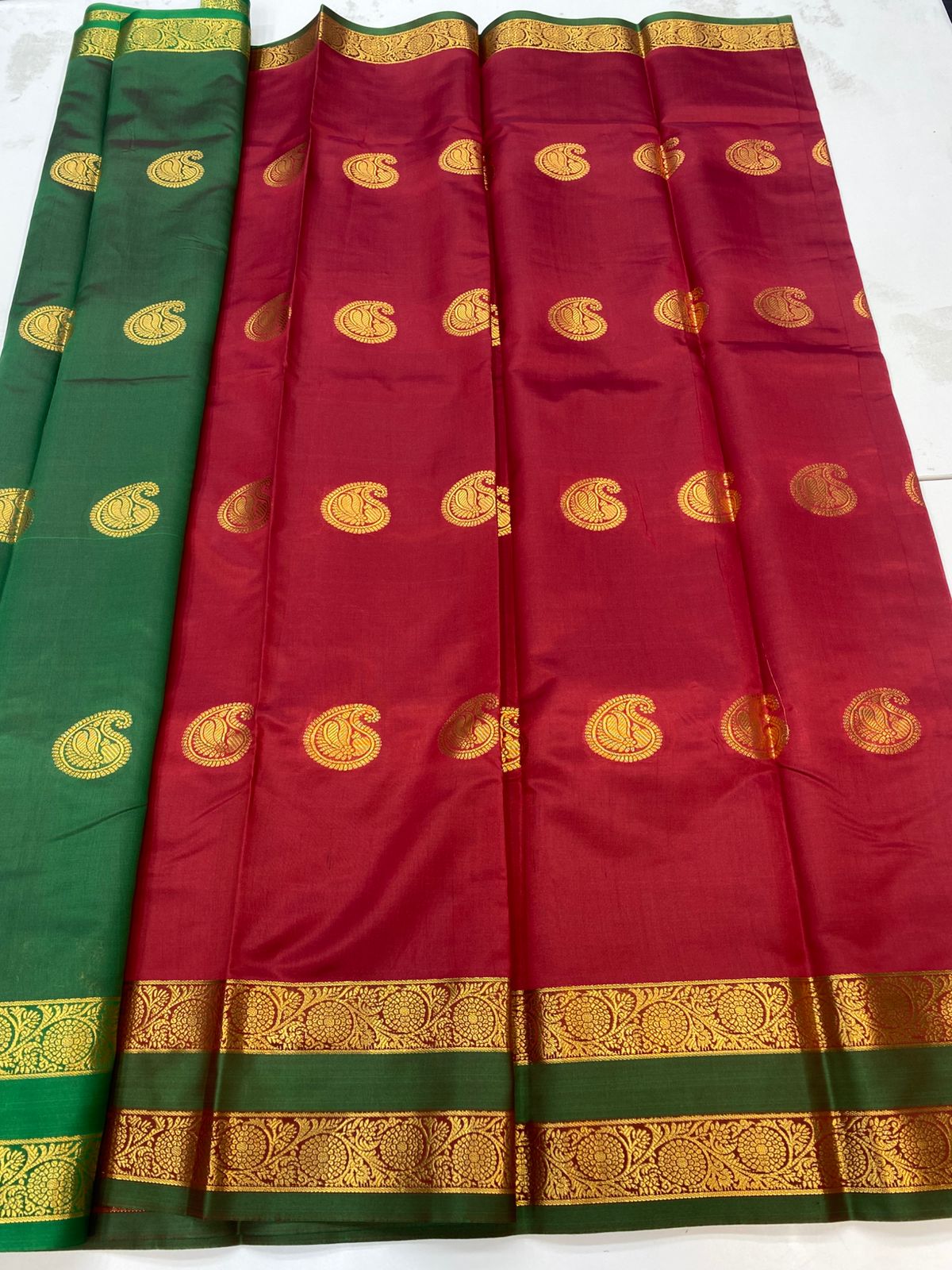 Semi Silk Butta Saree(3190A)