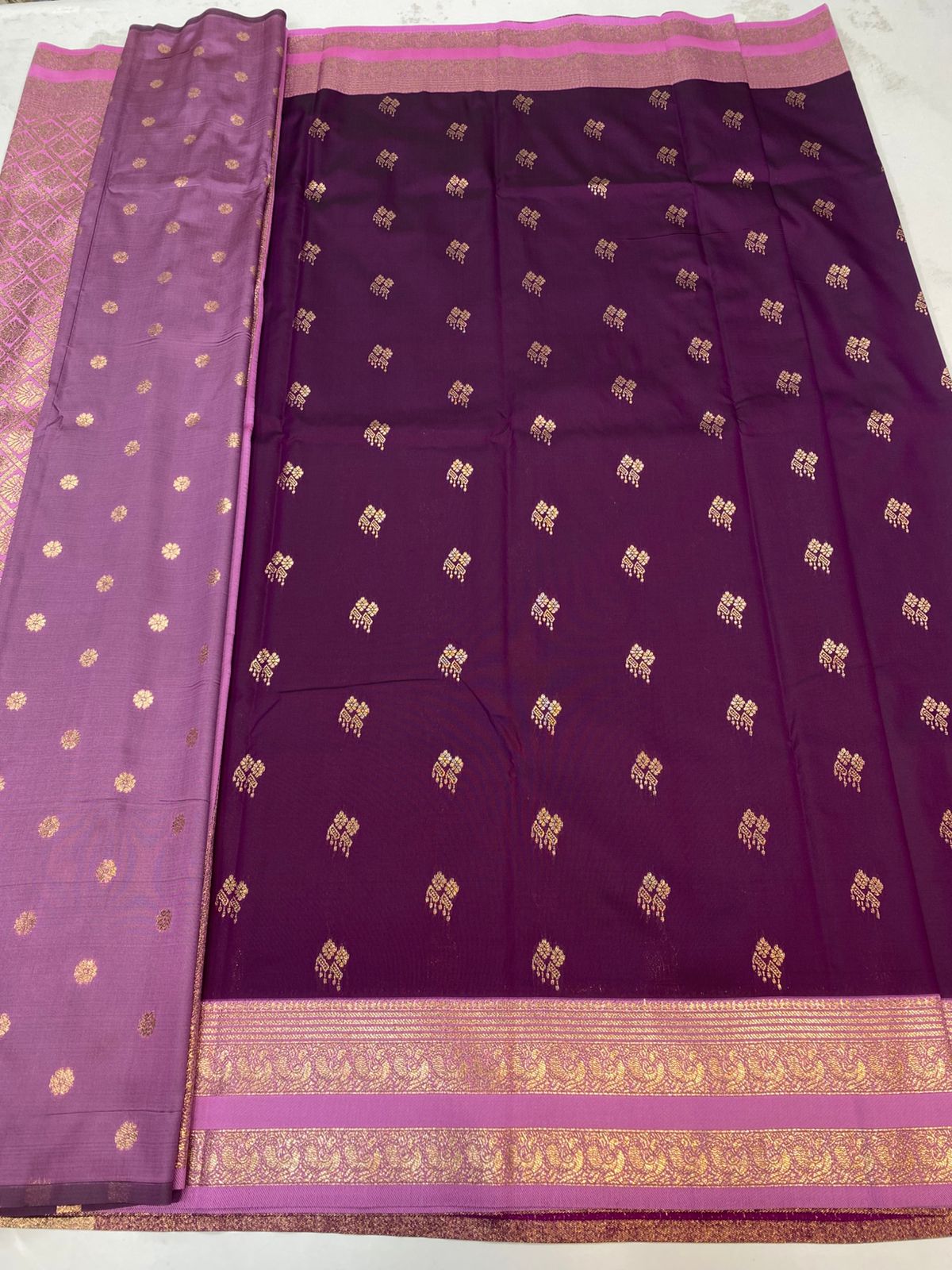 Kanchipuram semi silk Butta sarees(3192)