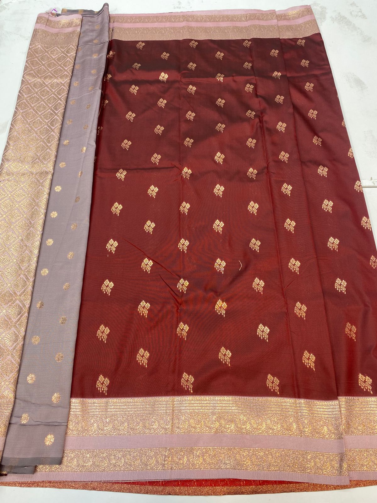 Kanchipuram semi silk Butta sarees(3192)