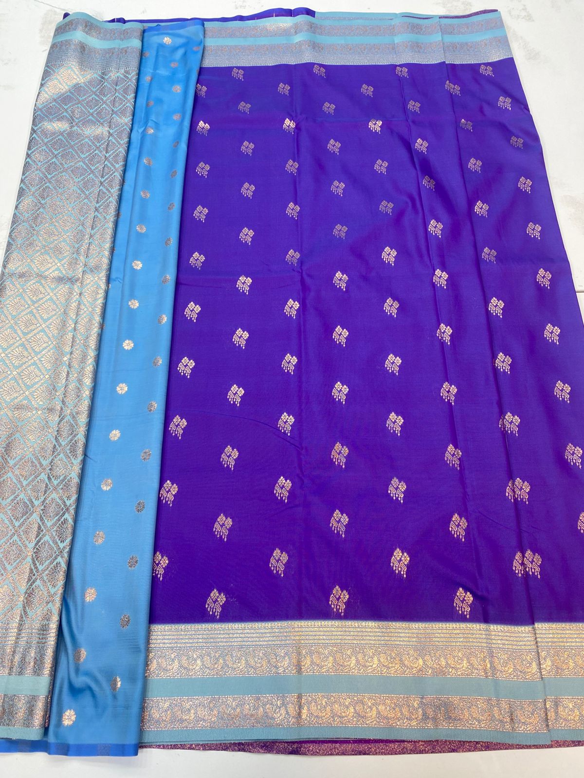 Kanchipuram semi silk Butta sarees(3192)