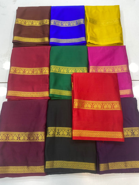 Mysore Crepe Self Saree(3196C)