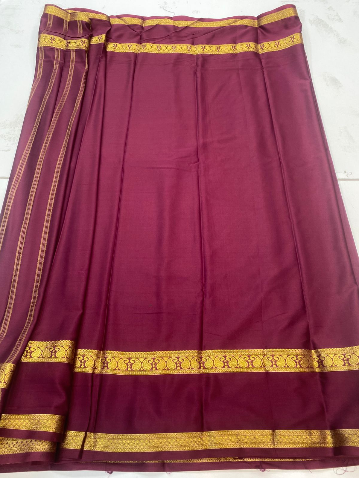 Mysore Crepe Self Saree(3196C)