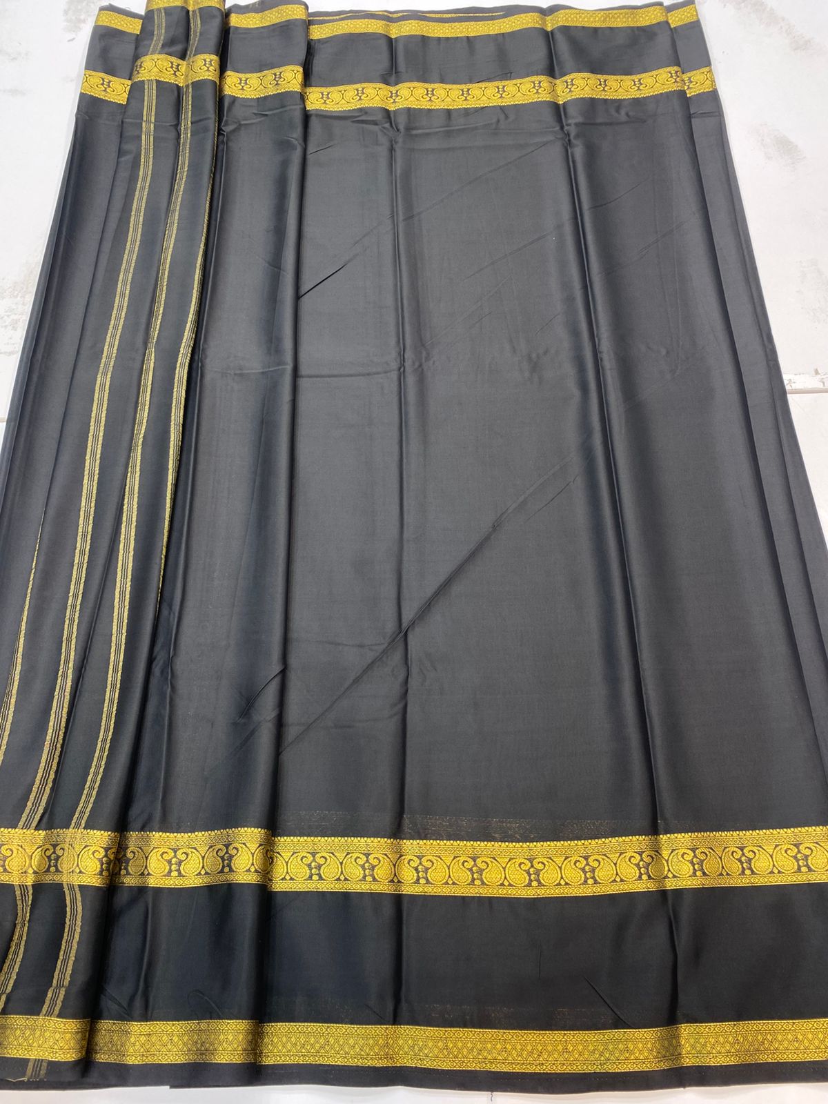 Mysore Crepe Self Saree(3196C)