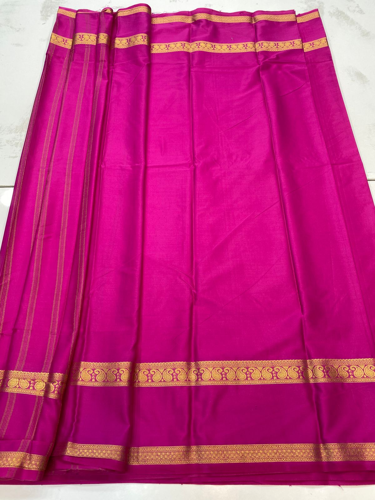 Mysore Crepe Self Saree(3196C)
