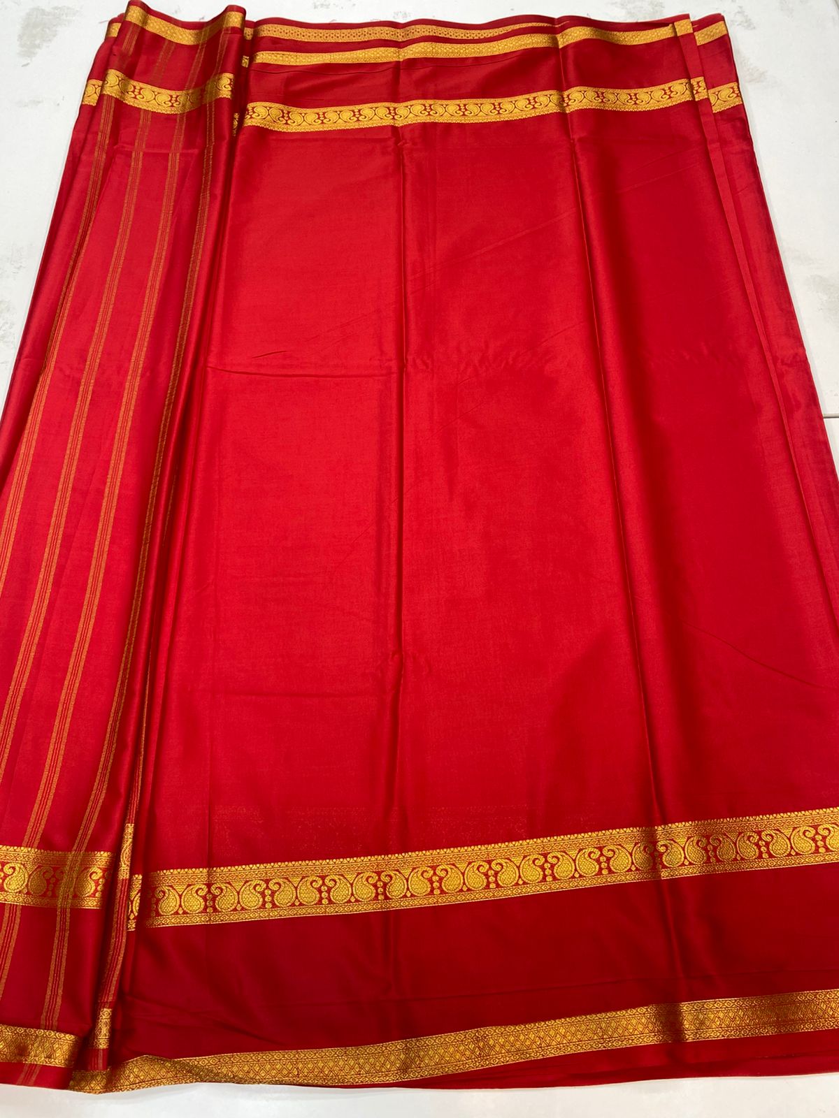 Mysore Crepe Self Saree(3196C)