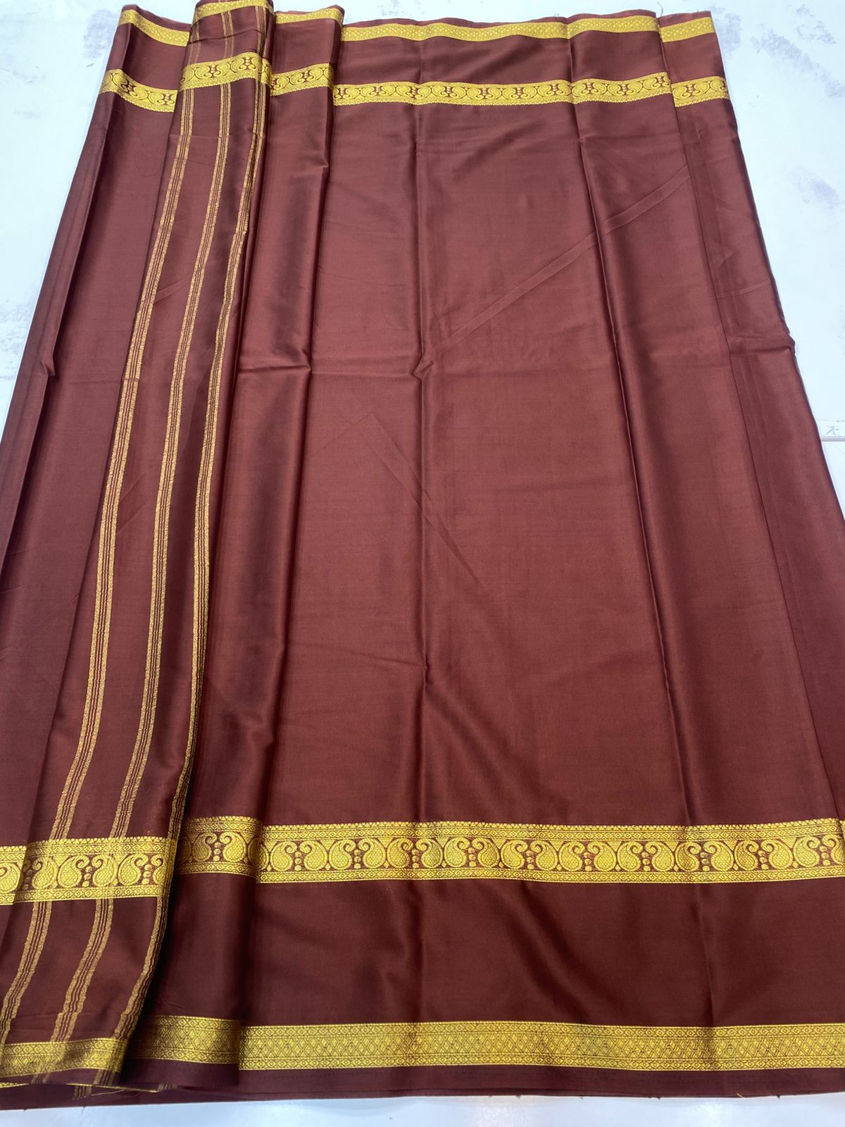Mysore Crepe Self Saree(3196C)