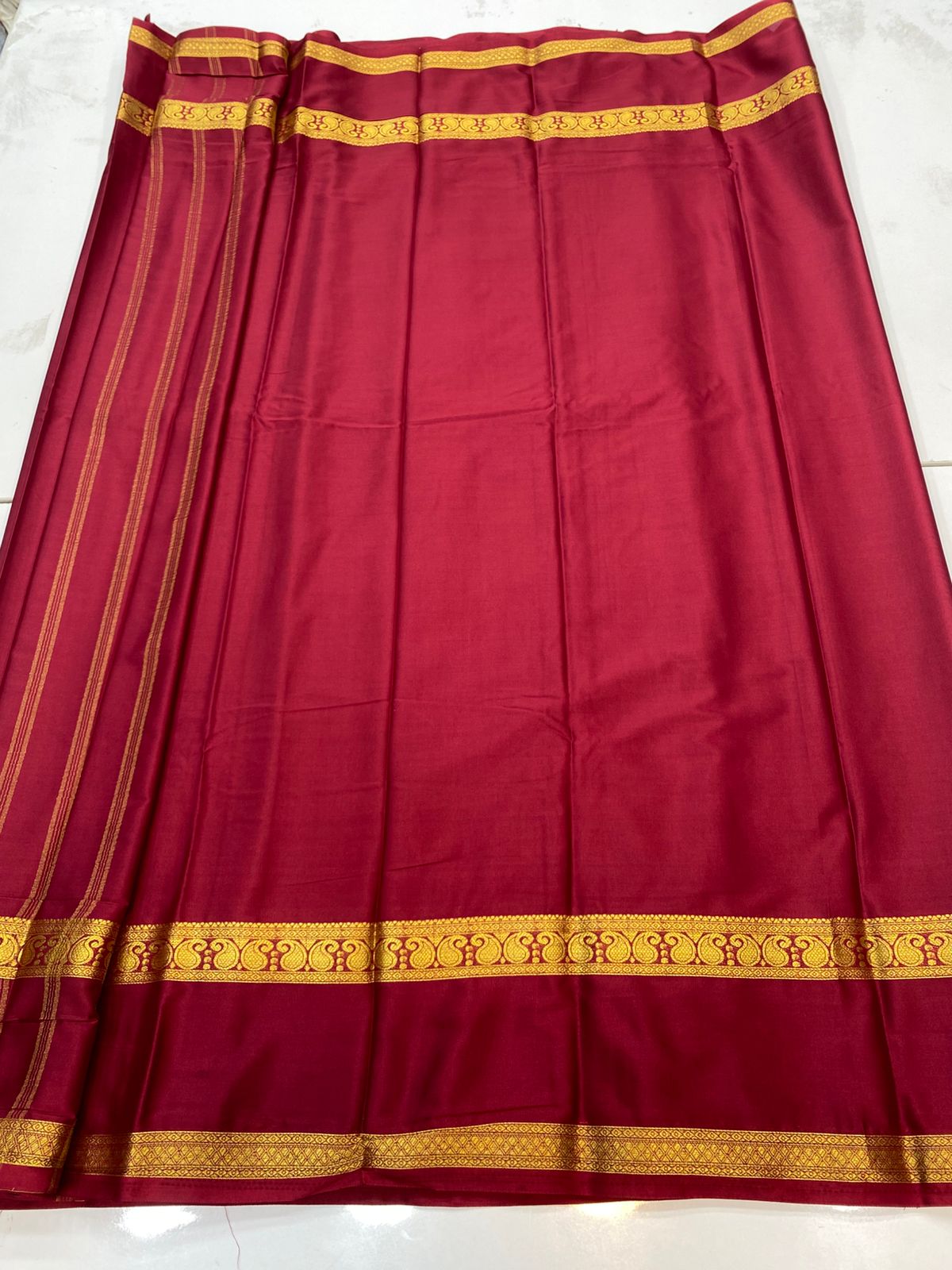 Mysore Crepe Self Saree(3196C)