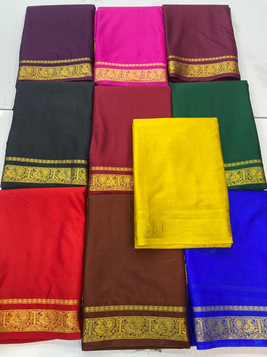 Mysore Crepe Self Saree(3196A)