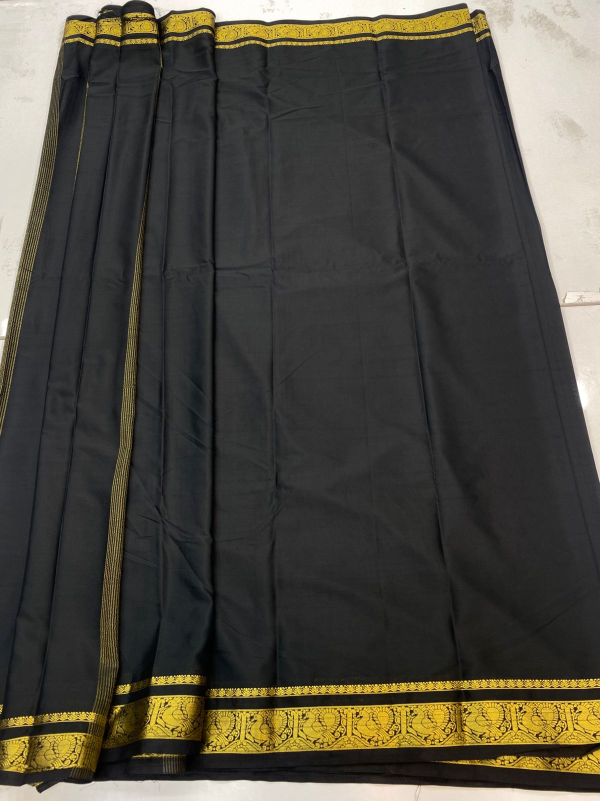 Mysore Crepe Self Saree(3196A)