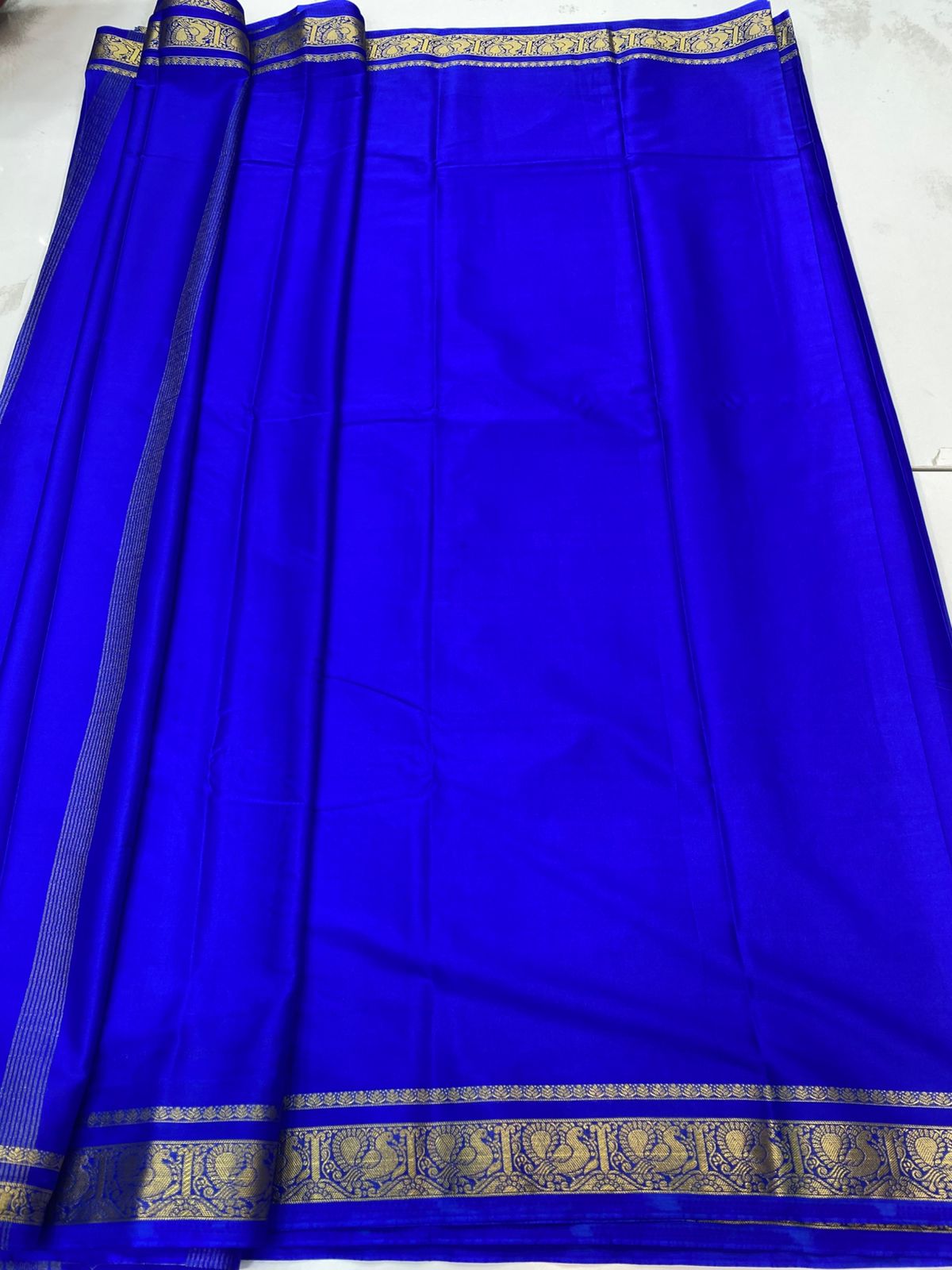 Mysore Crepe Self Saree(3196A)