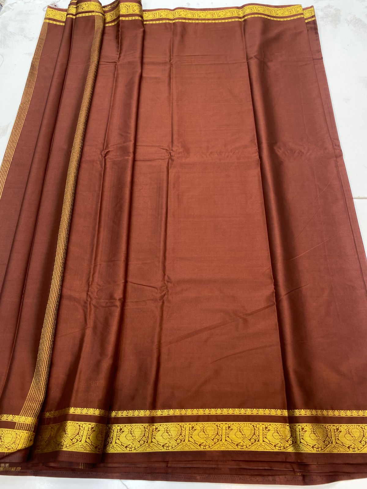 Mysore Crepe Self Saree(3196A)