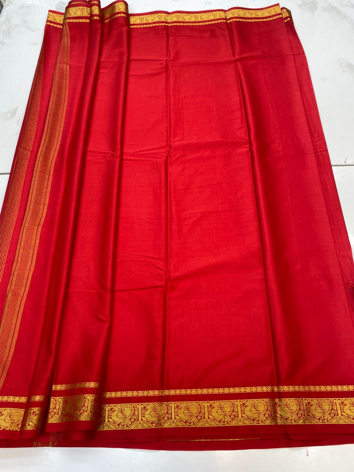 Mysore Crepe Self Saree(3196A)