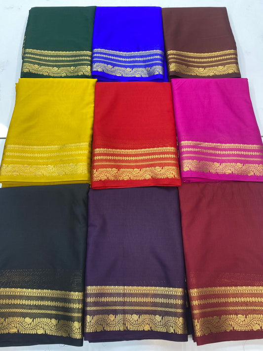 Mysore Crepe Self Saree(3196B)