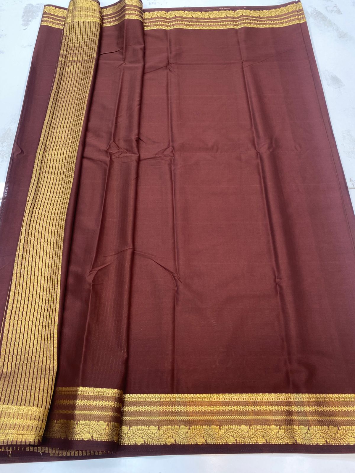 Mysore Crepe Self Saree(3196B)