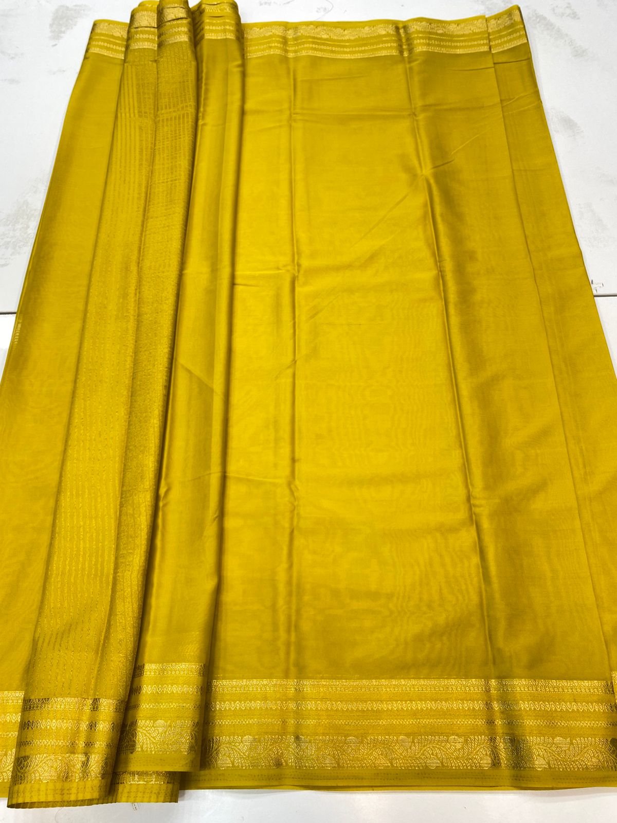 Mysore Crepe Self Saree(3196B)