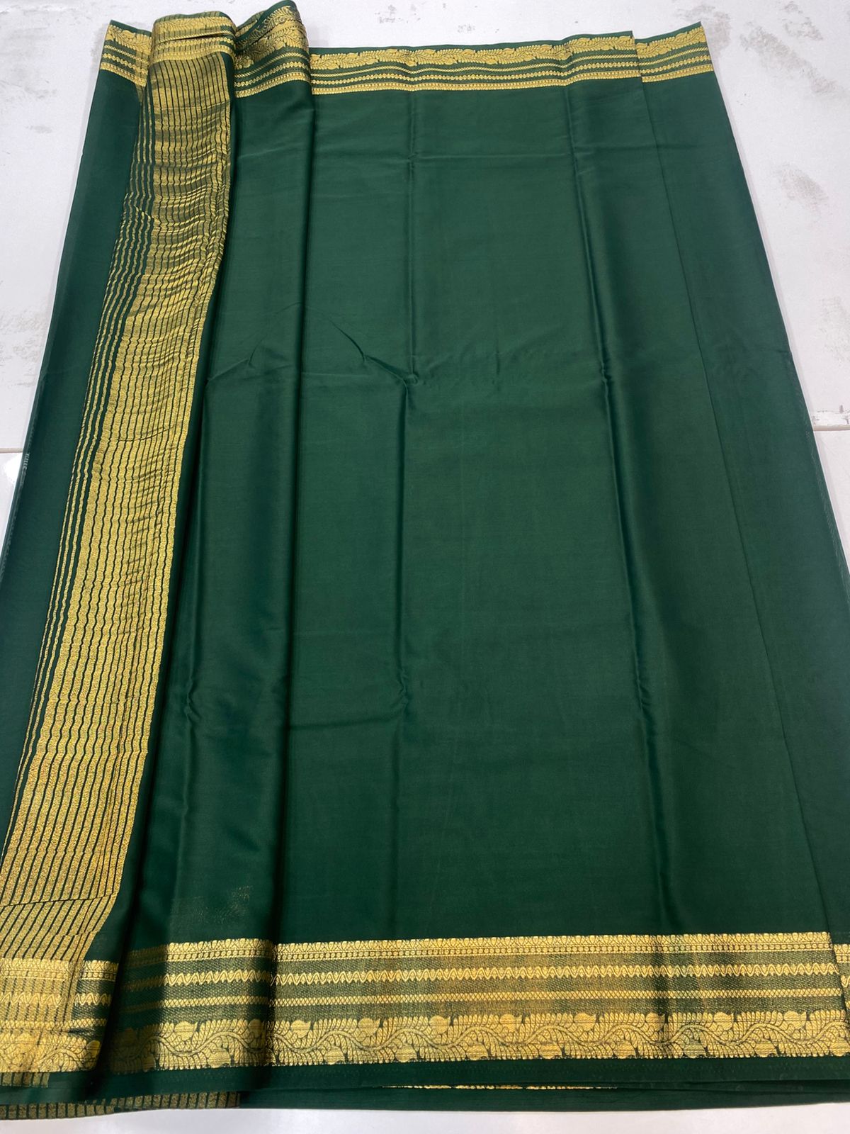 Mysore Crepe Self Saree(3196B)