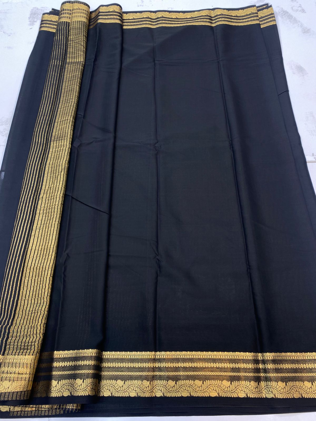 Mysore Crepe Self Saree(3196B)