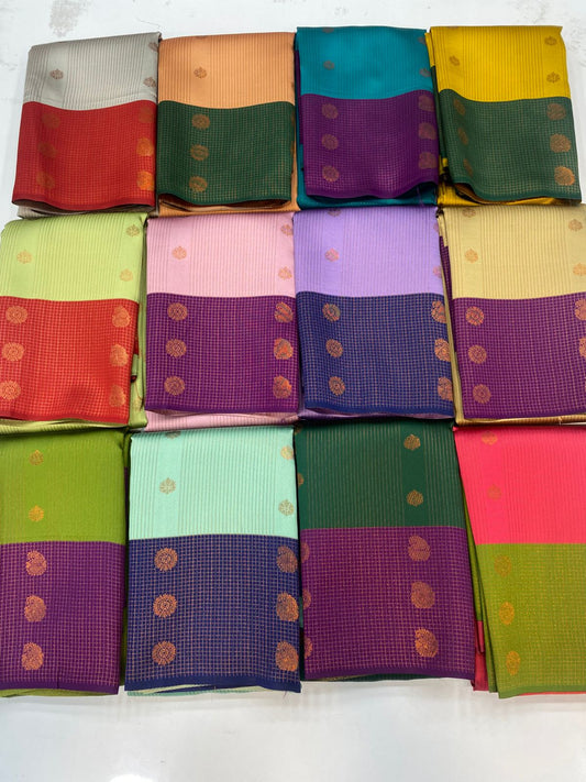 Semi Silk Butta Saree ( 3208-R )