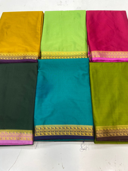 Mysore Crepe Zari Border Saree ( 3202-R21 )