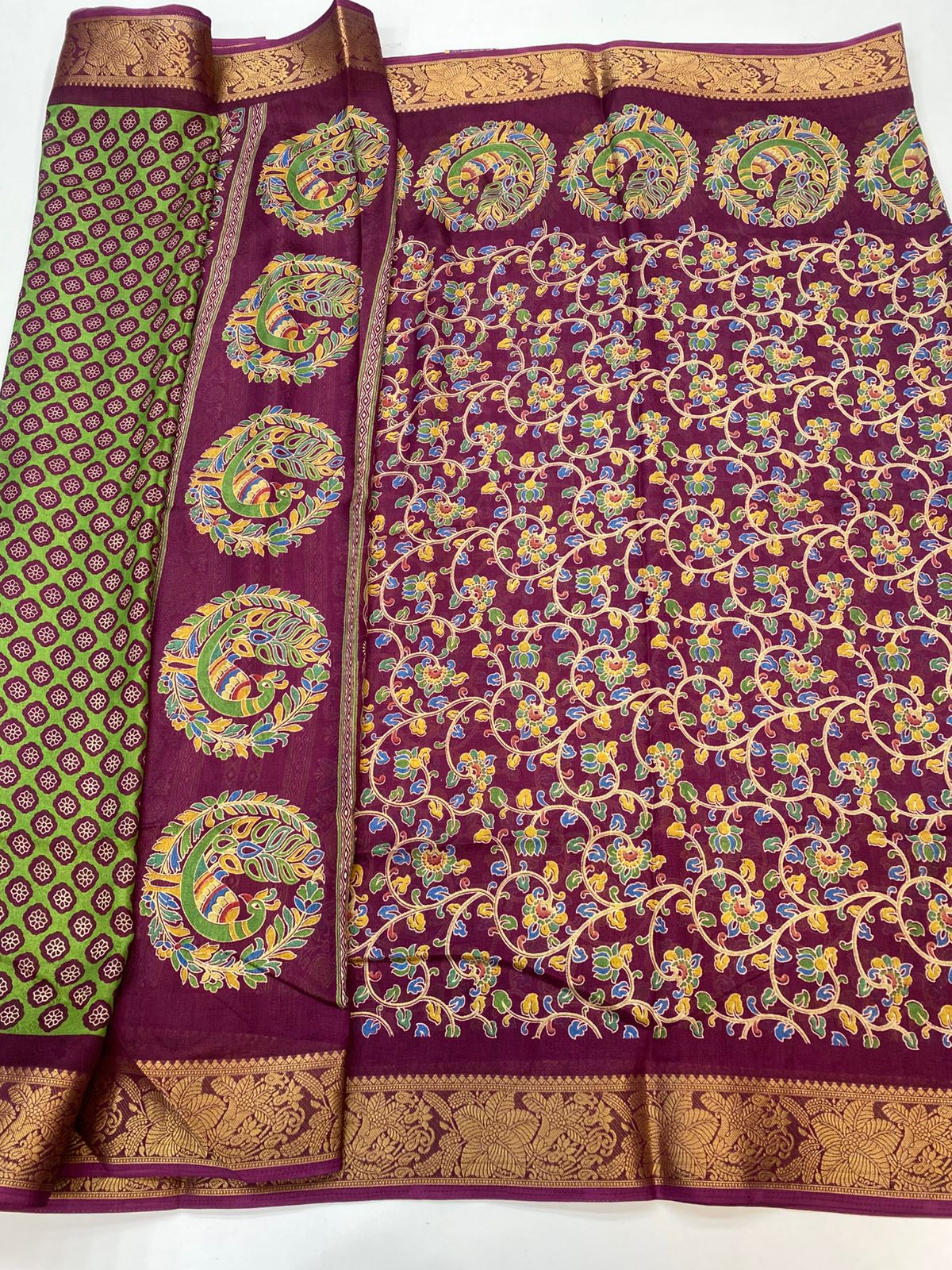 Fancy Georgette Print Saree(3210B)