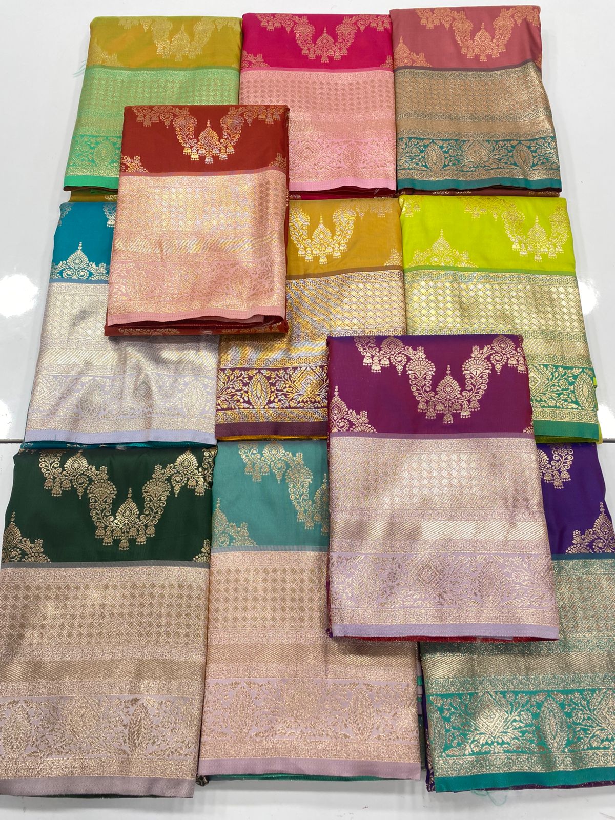 Kanchipuram semi silk sarees(3214)