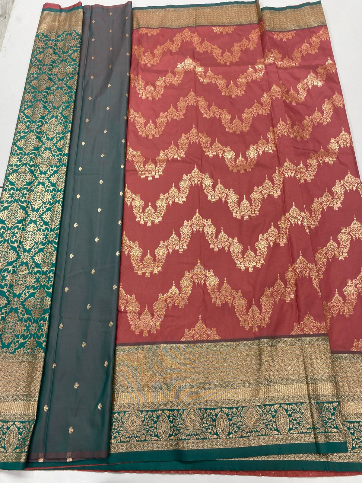 Kanchipuram semi silk sarees(3214)