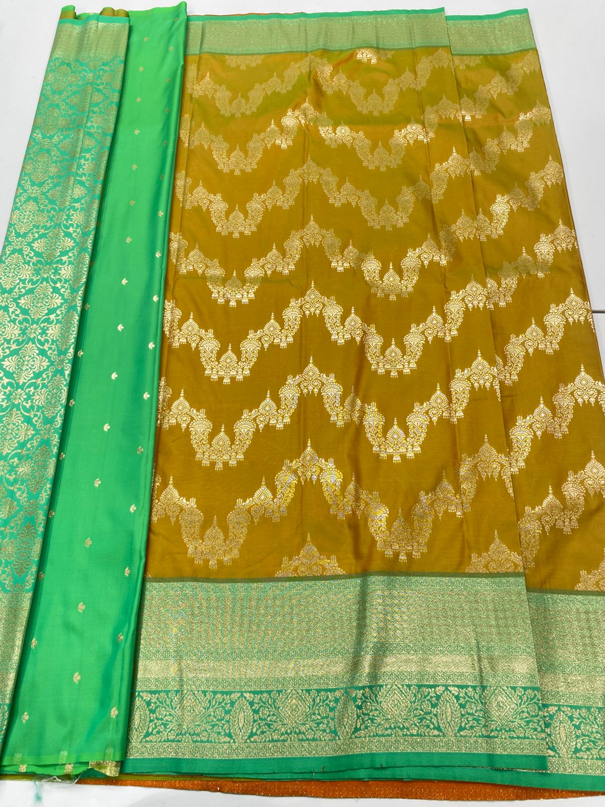 Kanchipuram semi silk sarees(3214)