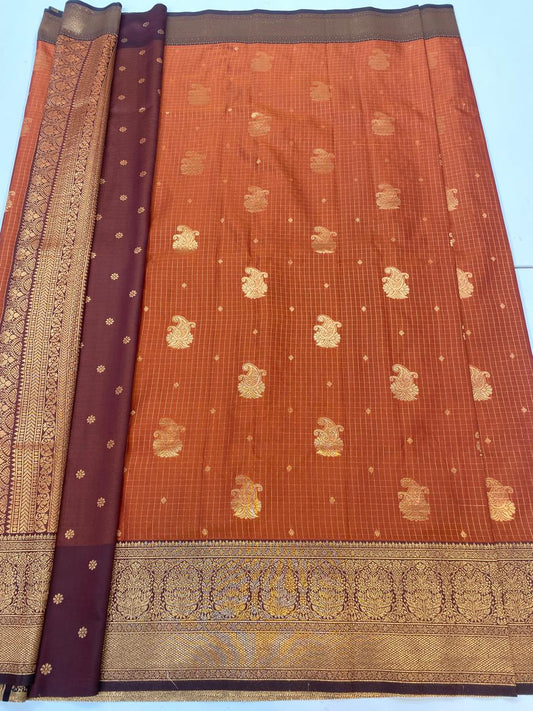 Semi Silk Butta Saree ( 3186D-R )