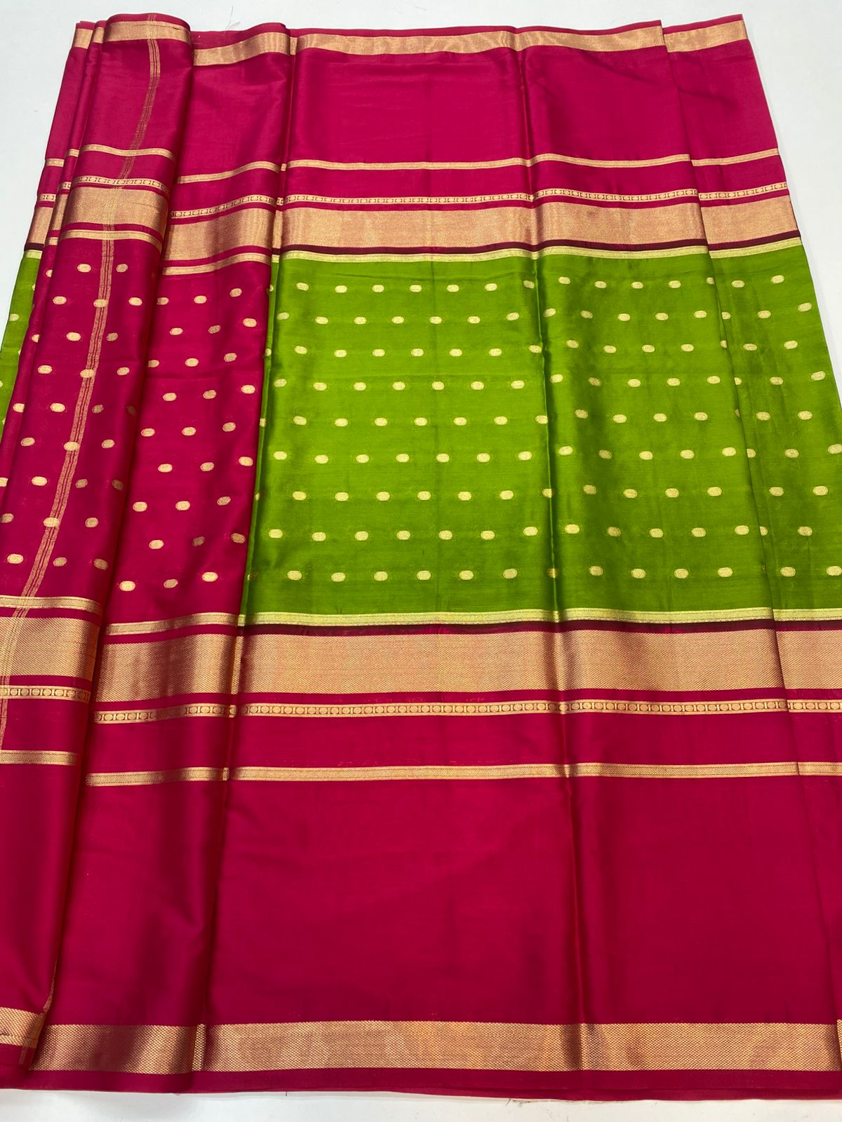 Mysore Crepe Butta Saree(3132B)