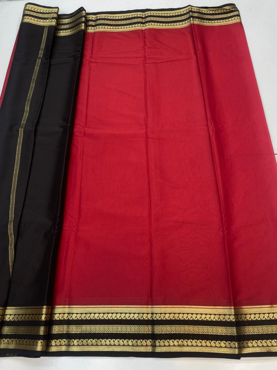 Mysore Crepe Zari Border Saree(3227)
