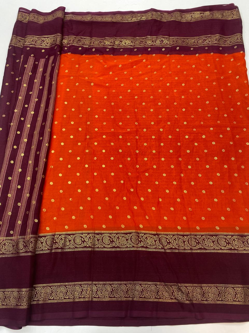 Fancy Georgette Foil Print Saree (3176B)
