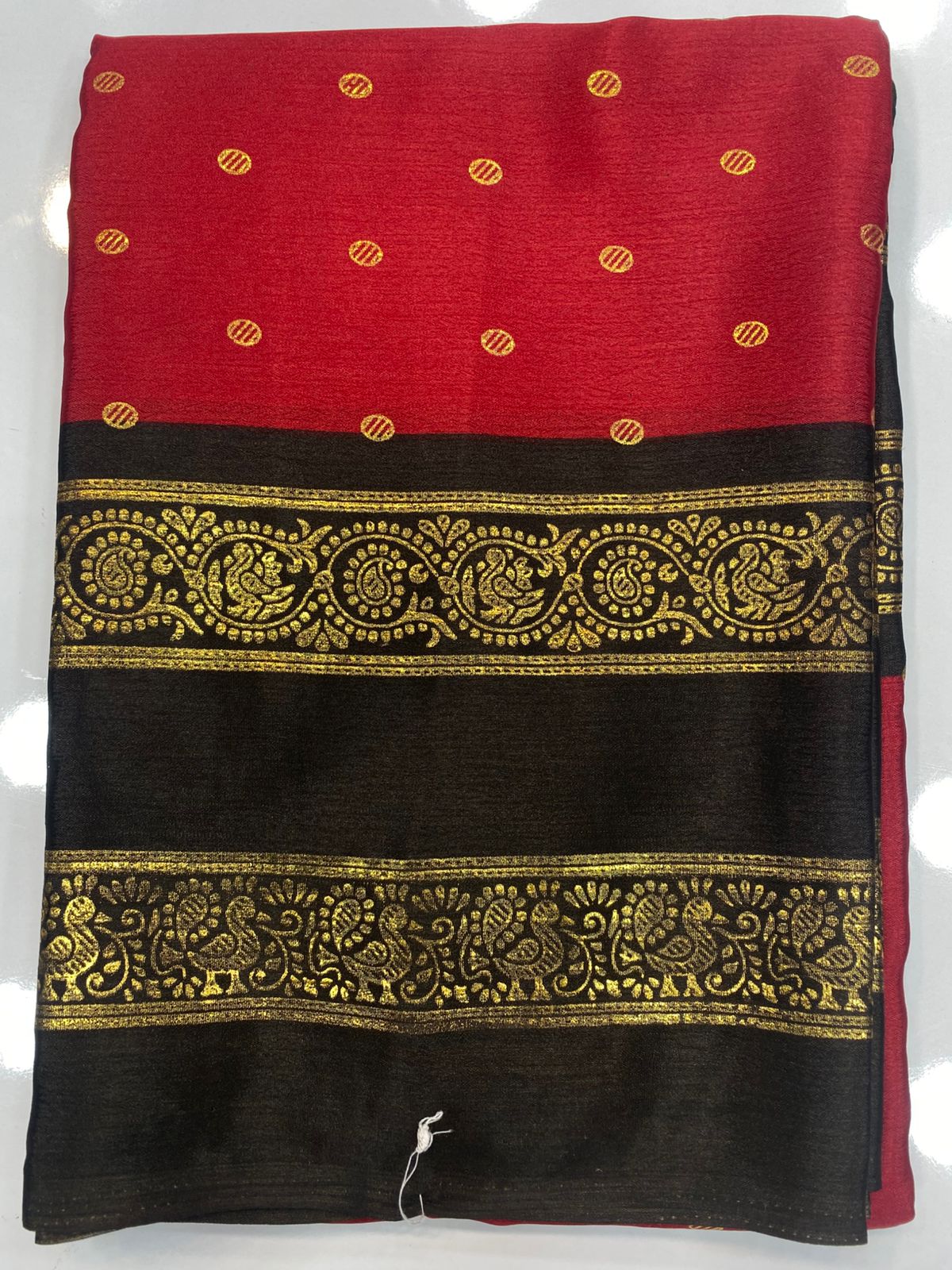 Fancy Foil Print Saree(3220)