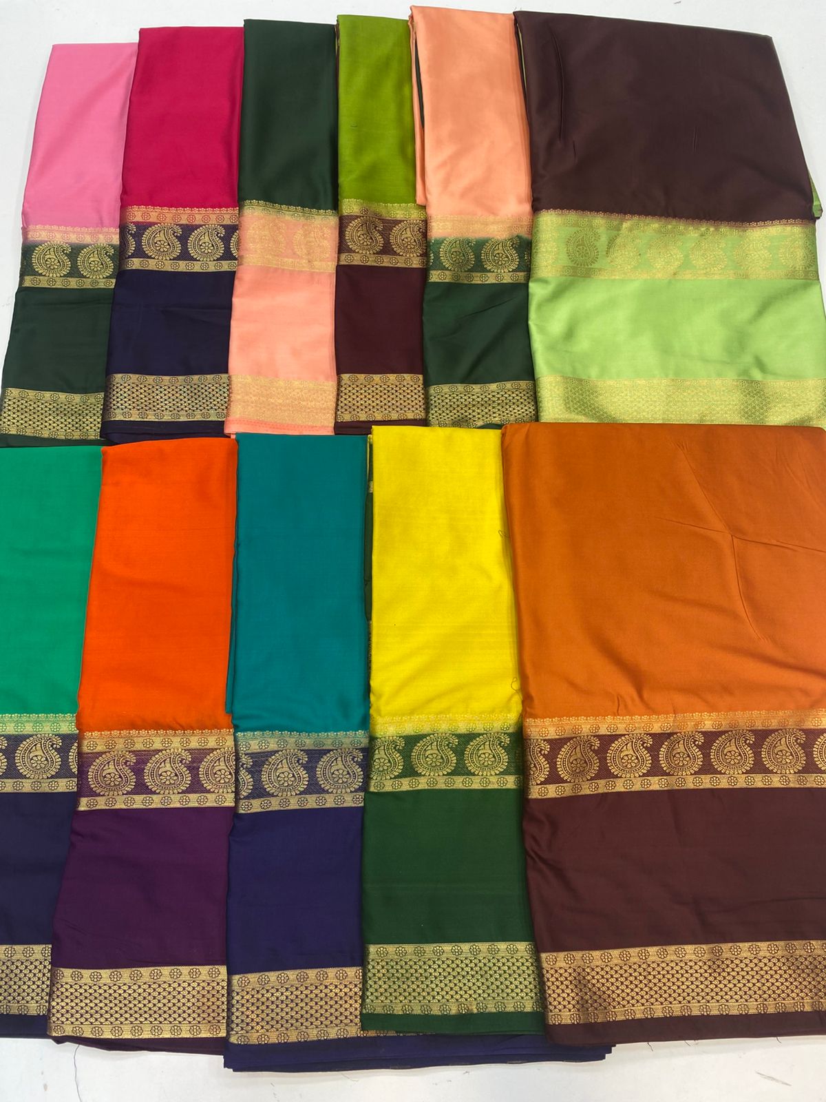 Mysore Crepe Bentex Border Saree(3229A)