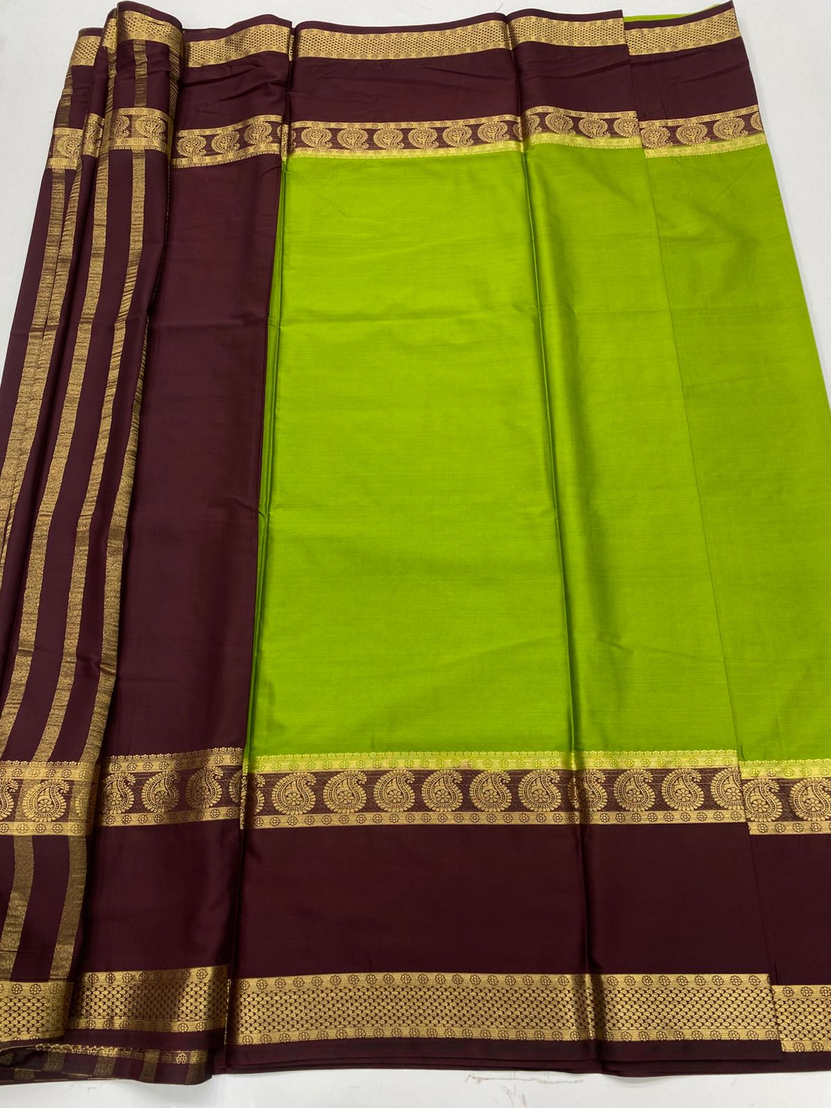 Mysore Crepe Bentex Border Saree(3229A)