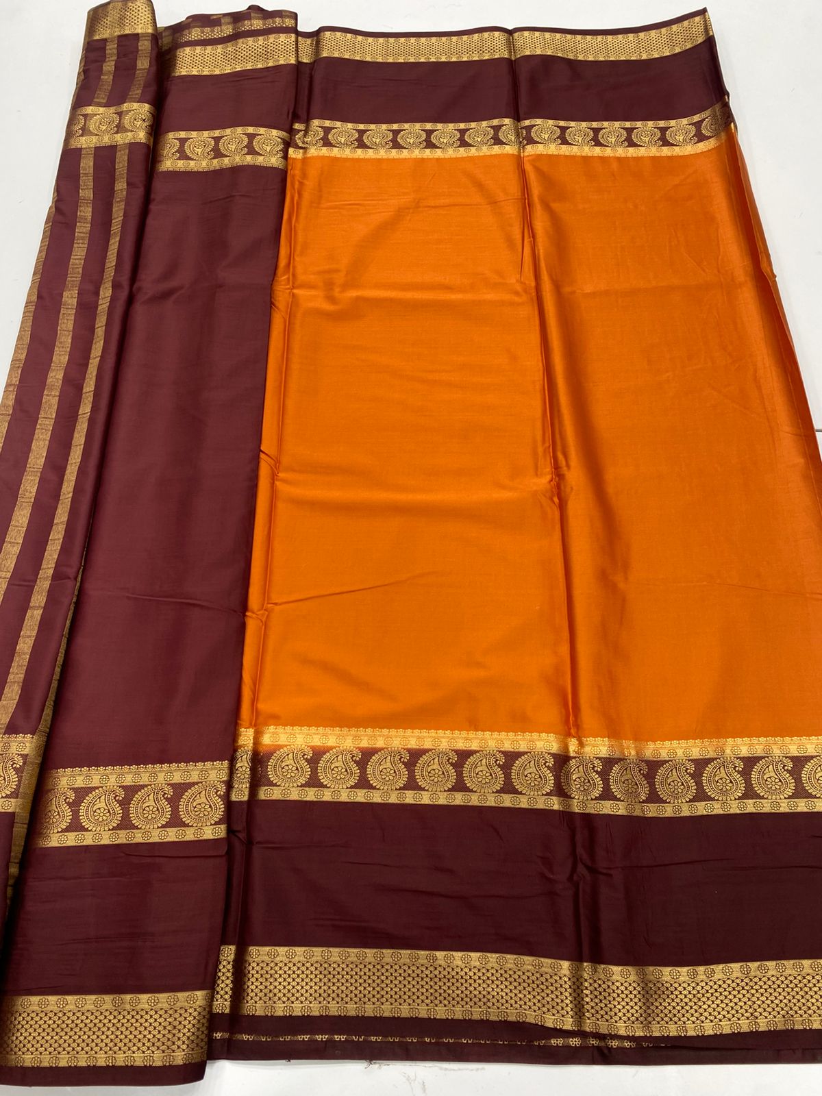 Mysore Crepe Bentex Border Saree(3229A)