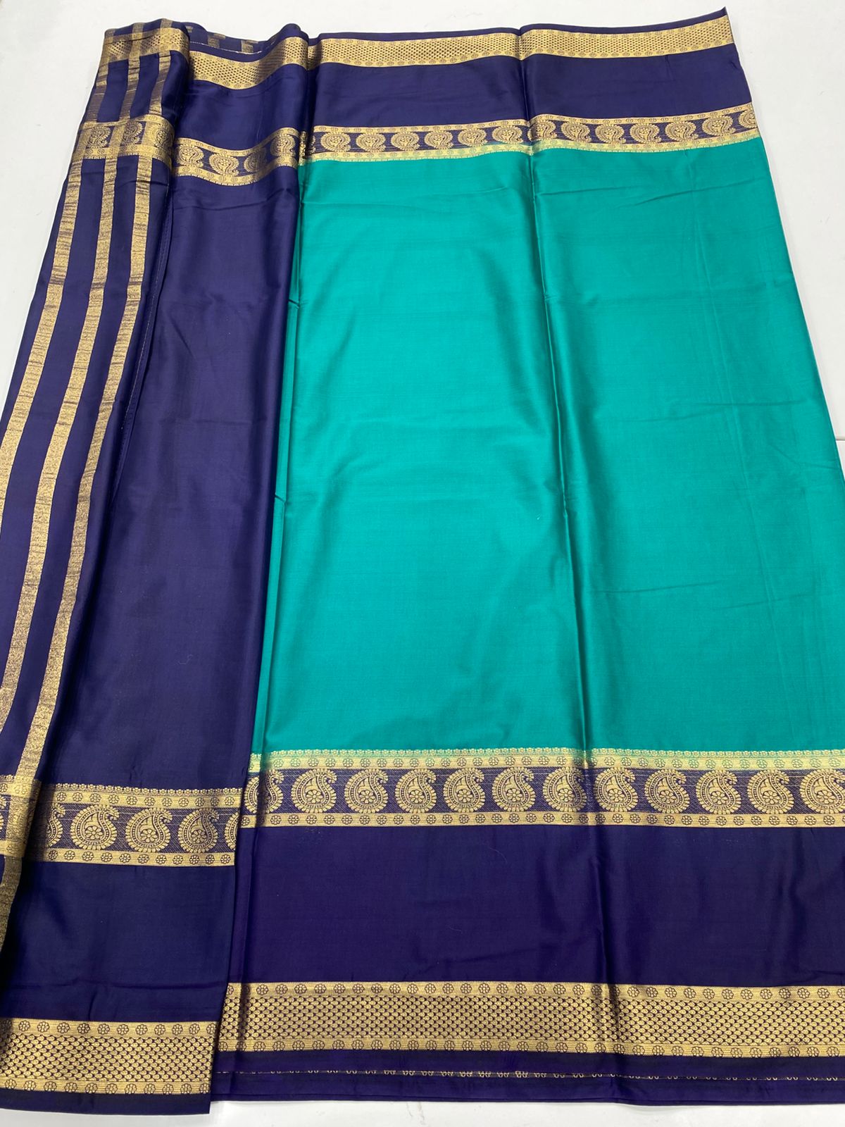 Mysore Crepe Bentex Border Saree(3229A)