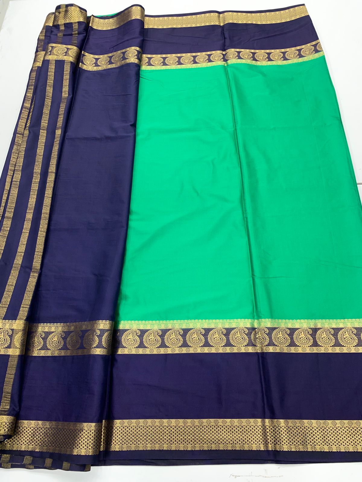 Mysore Crepe Bentex Border Saree(3229A)