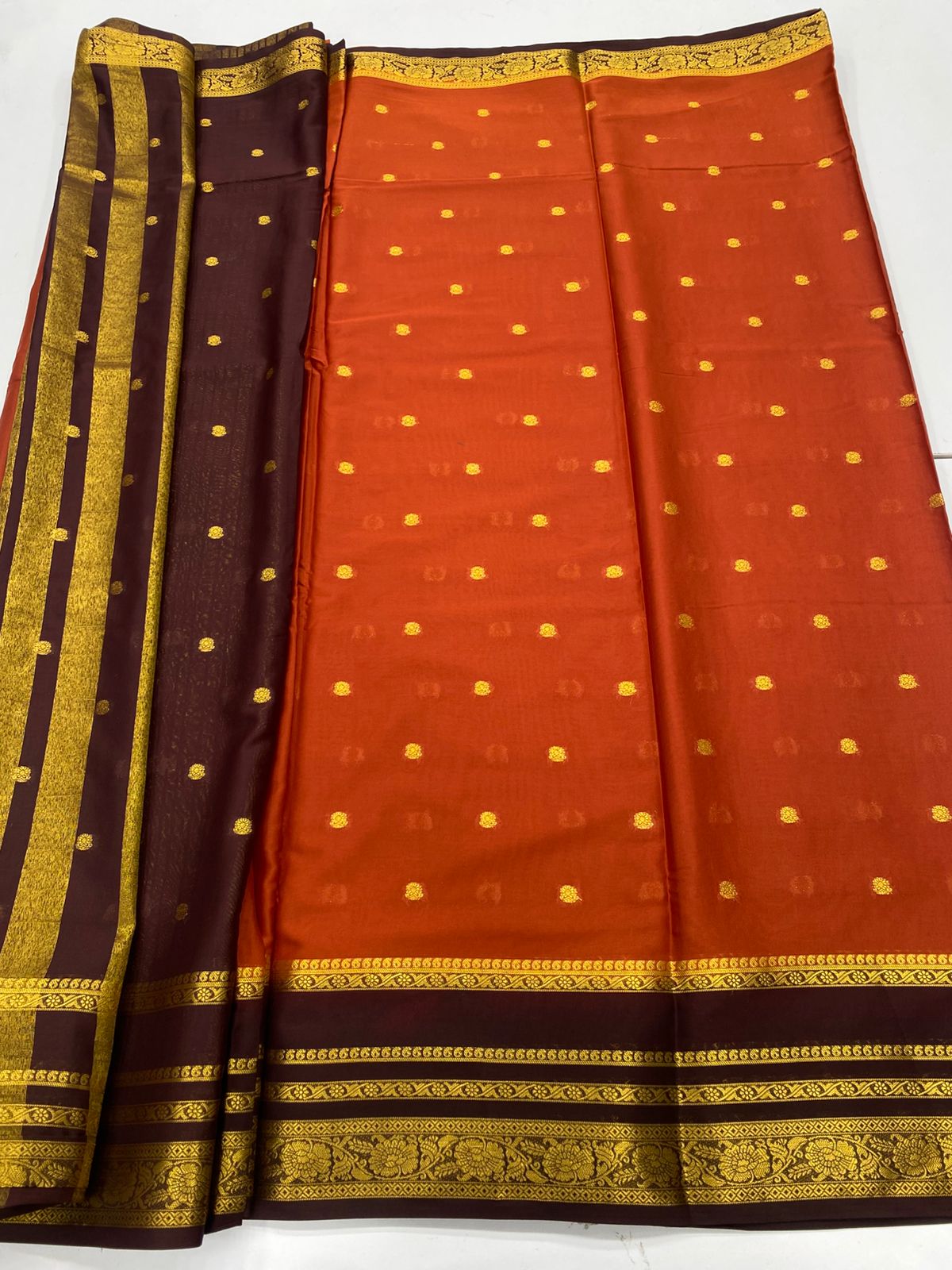 Mysore Crepe Butta Saree(3230A)