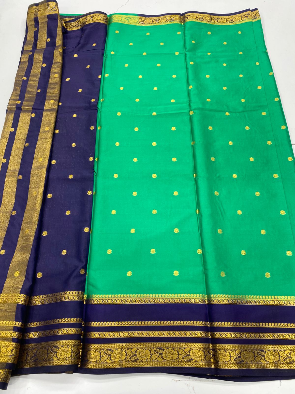 Mysore Crepe Butta Saree(3230A)