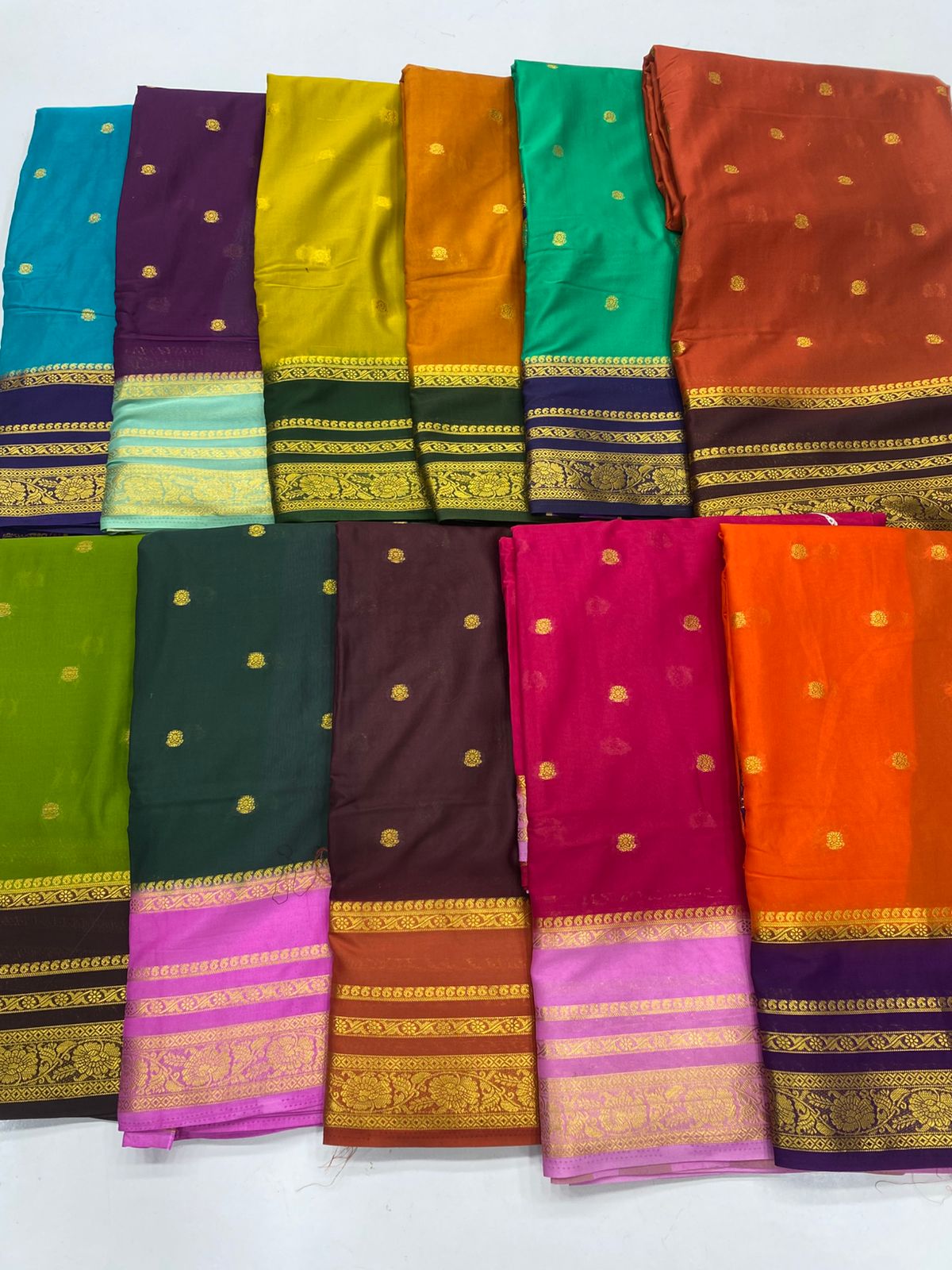 Mysore Crepe Butta Saree(3230A)