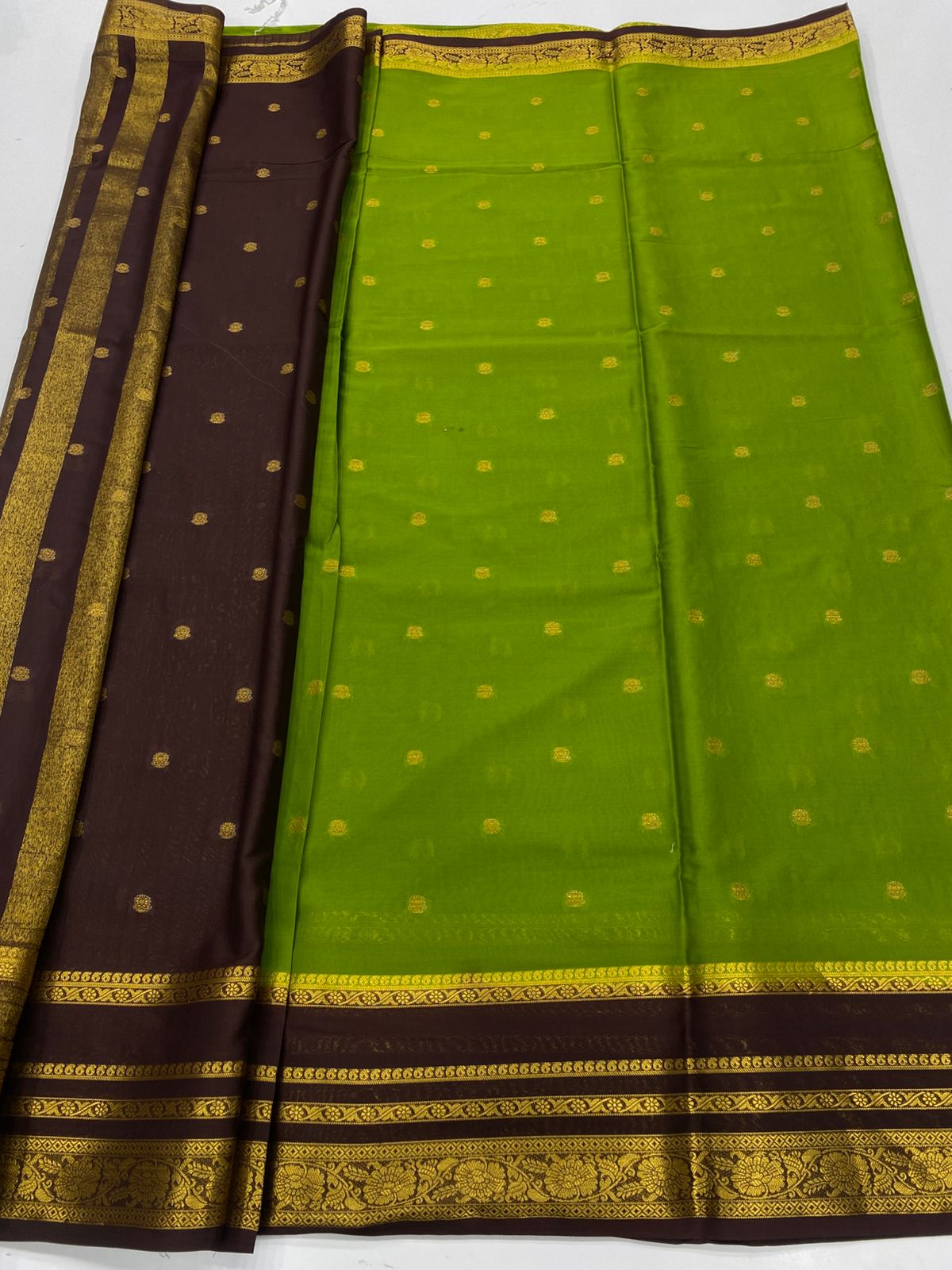 Mysore Crepe Butta Saree(3230A)