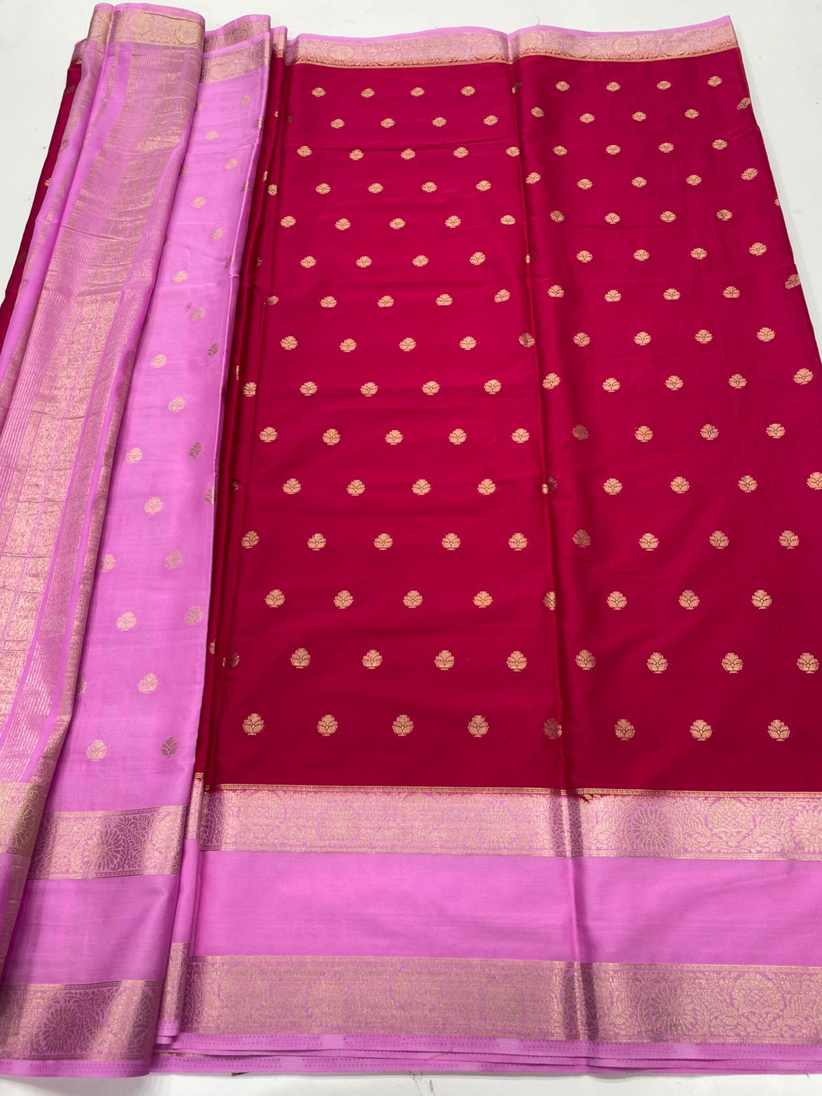 Mysore Crepe Butta Saree(3230B)