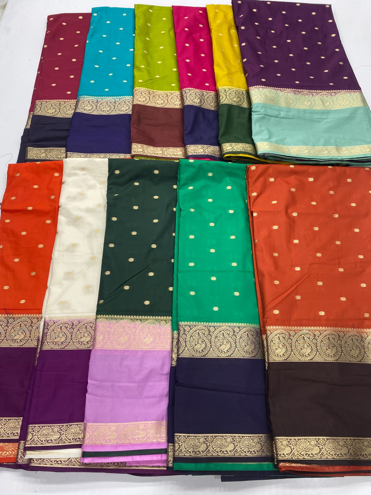 Mysore Crepe Butta Saree(3231)